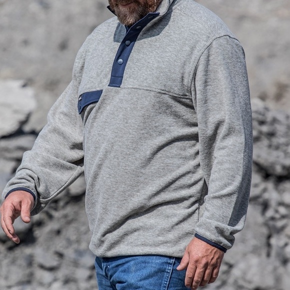 Dri Duck DRI Men’s Long Sleeve 1/4 button Denali Mountain Fleece Pullover 4XL - Picture 2 of 12